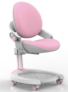 Детское растущее кресло Mealux ZMAX-15 Plus, Y-710 PN Light, белый металл, обивка светло-розовая однотонная в Нижнем Новгороде - предосмотр