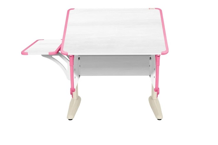 Детский стол-трансформер 4/75 (СУТ.41) + Polka_b 4/550 Рамух белый/бежевый/розовый в Нижнем Новгороде - изображение 1