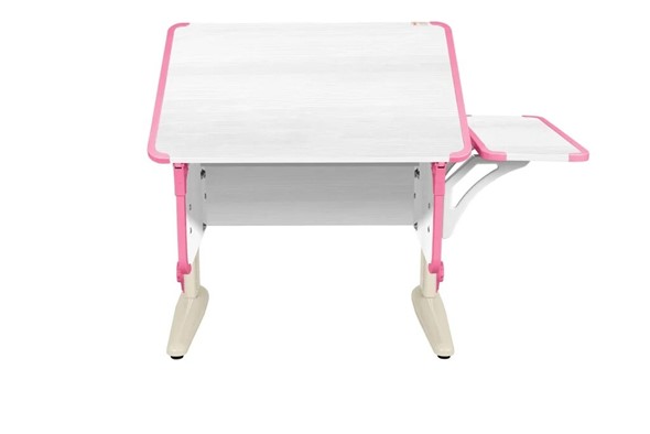 Детский стол-трансформер 4/75 (СУТ.41) + Polka_b 4/550 Рамух белый/бежевый/розовый в Нижнем Новгороде - изображение