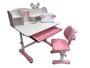 Растущий стол и стул Carezza Pink FUNDESK в Нижнем Новгороде - предосмотр