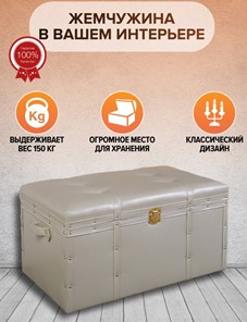 Банкетка FRA-07L Сундук напольный "Жемчужина" большой, искусств. кожа в Нижнем Новгороде - предосмотр 1